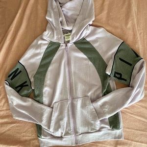 VS PINK Full Zipped Hooded Top